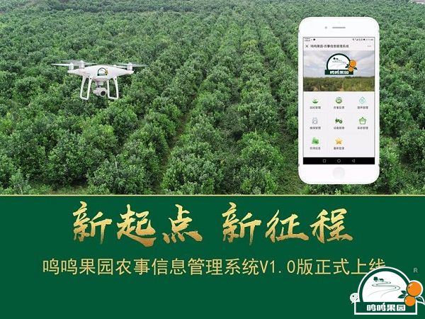 鸣鸣果园农事信息管理系统V1.0版正式上线